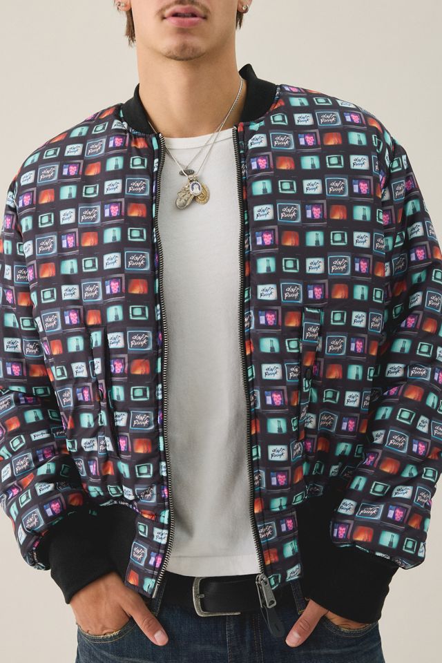 Alpha Industries X Daft Punk Reversible Graphic Bomber Jacket #5