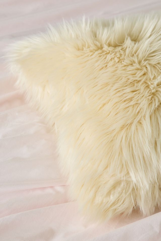 Rory Shaggy Faux Fur Throw Pillow #1