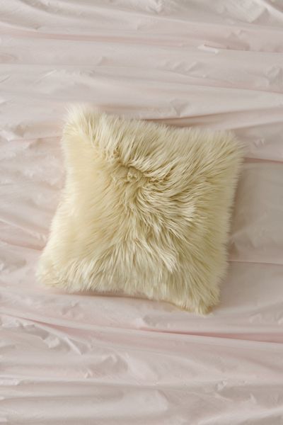Rory Shaggy Faux Fur Throw Pillow