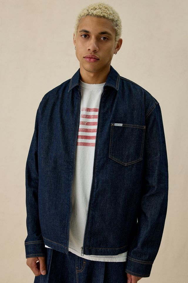 GUESS JEANS Boxy Fit Zip-Up Denim Jacket #3