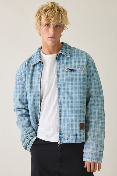 GUESS JEANS Detroit Plaid Work Jacket