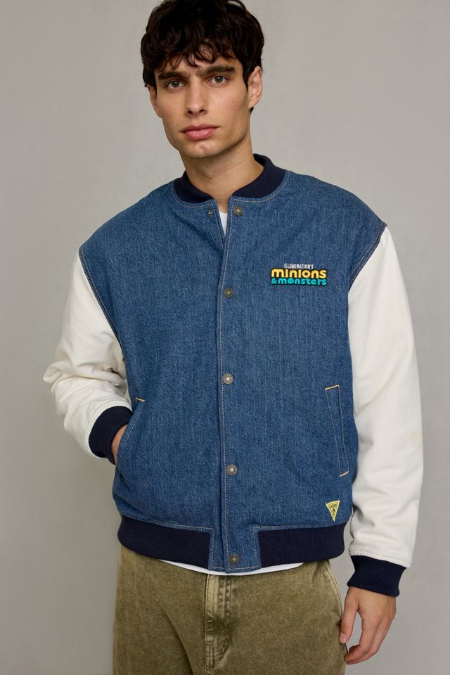 GUESS JEANS X Minions Letterman Jacket #1