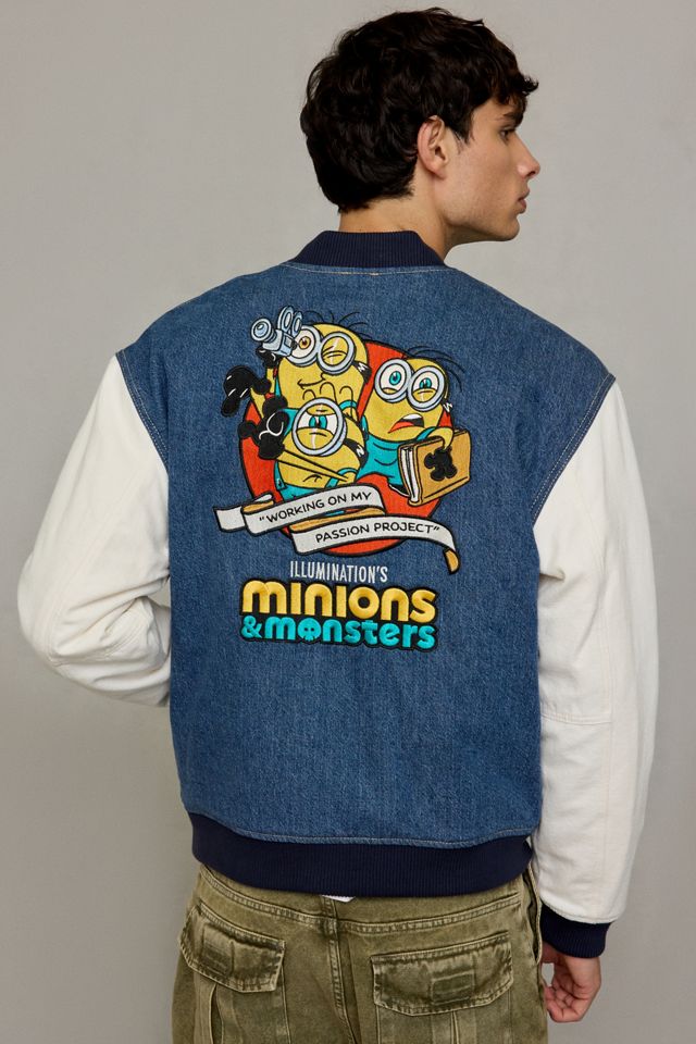 GUESS JEANS X Minions Letterman Jacket #4