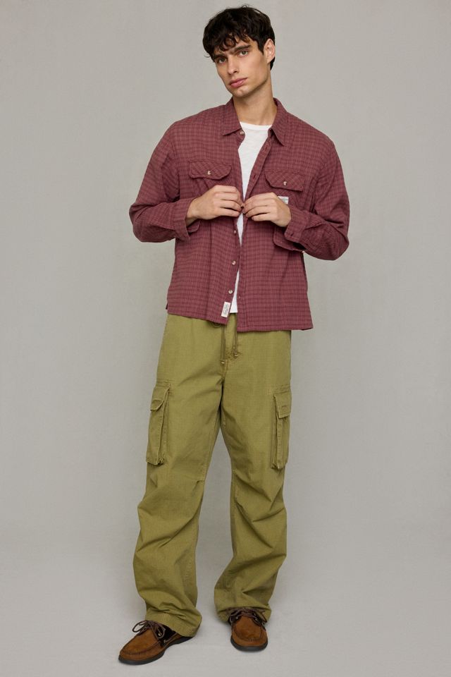 GUESS JEANS Boxy Cropped Button-Down Shirt #4