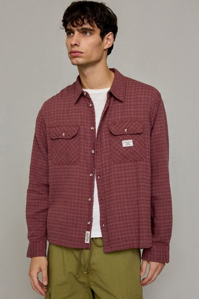 GUESS JEANS Boxy Cropped Button-Down Shirt