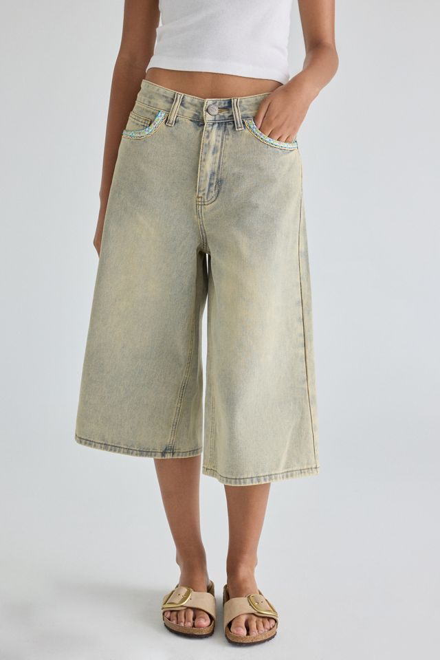 Daisy Street Bronte Vintage Wash Baggy Jorts #1