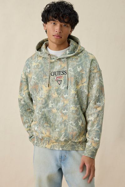 GUESS JEANS Baker Logo Camo Hoodie Sweatshirt
