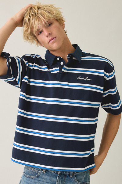 GUESS JEANS Striped Boxy Fit Tee