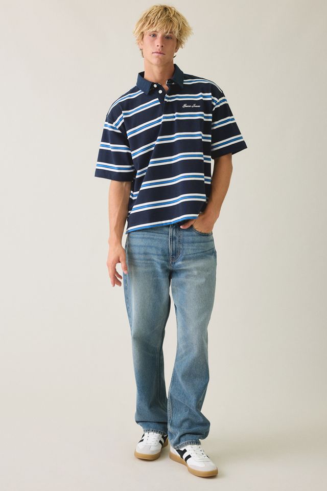 GUESS JEANS Striped Boxy Fit Tee #3