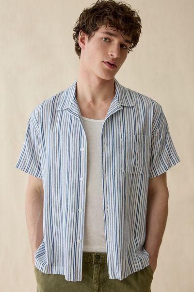 Chemise tissée à col Evans à manches courtes OBEY
