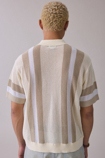OBEY Seth Striped Polo Sweater