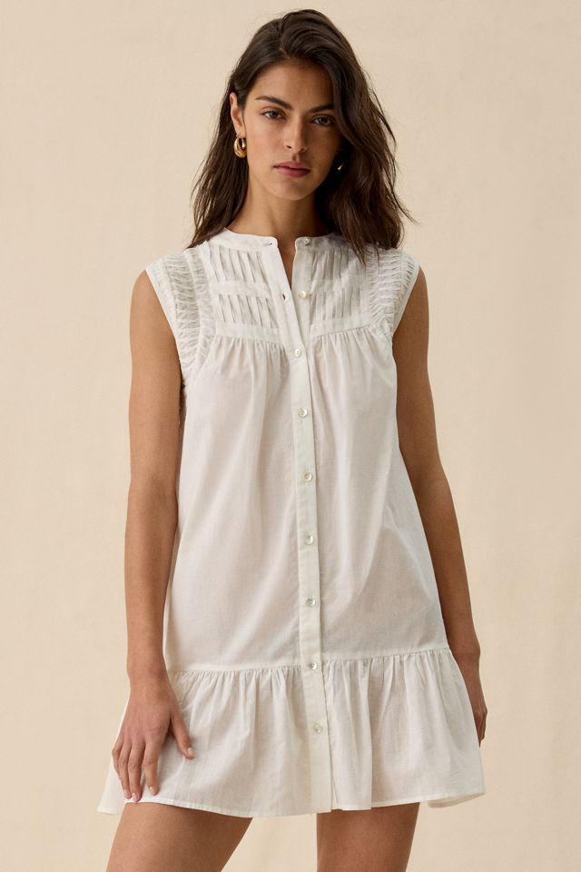 Mini-robe Lisa en coton à plis pincés Muse Assembly #3