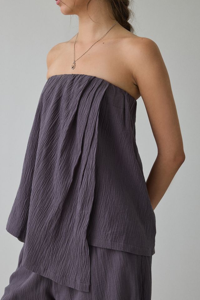 Haut bustier asymétrique à enveloppe Muse Assembly Fern #1