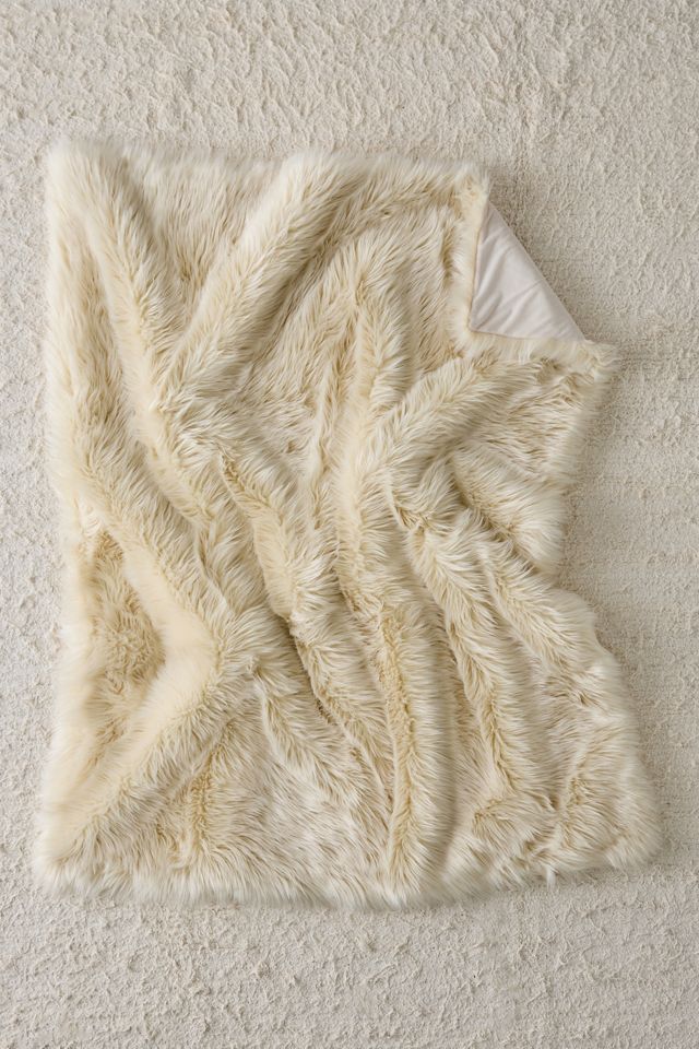 Rory Faux Fur Throw Blanket #1