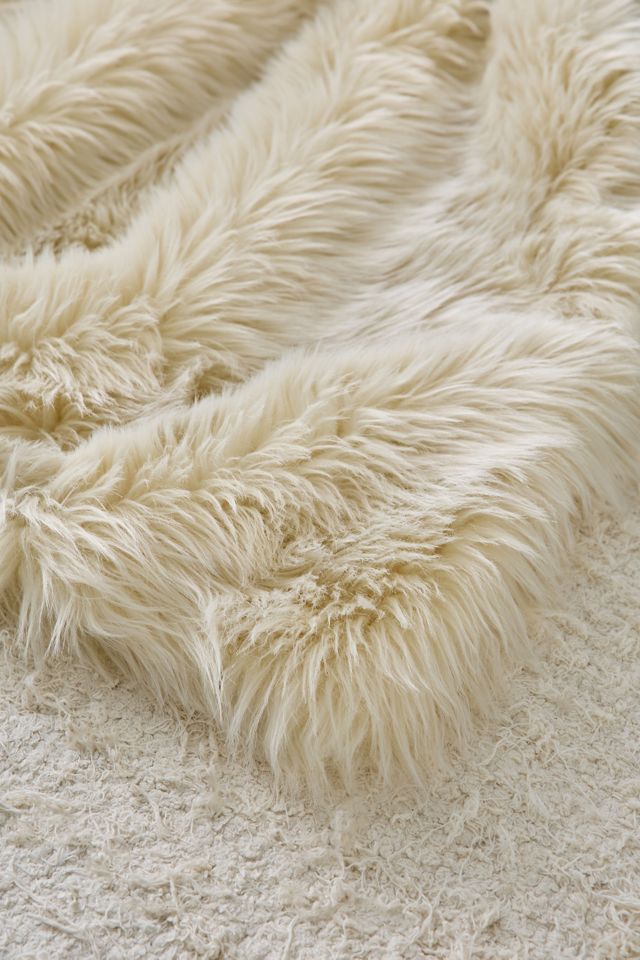Rory Faux Fur Throw Blanket #2
