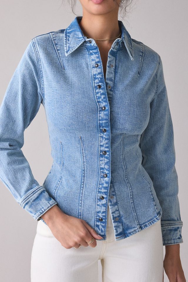 Levi’s® Long Sleeve Shaped Denim Shirt #1