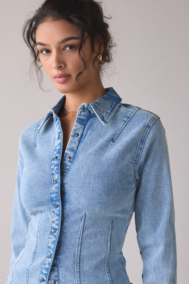 Levi’s® Long Sleeve Shaped Denim Shirt #4