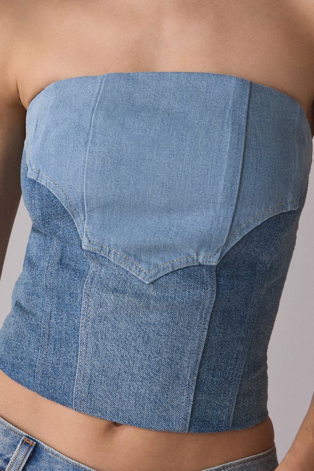 Levi’s® Blue Tab Roper Denim Bustier Top #2