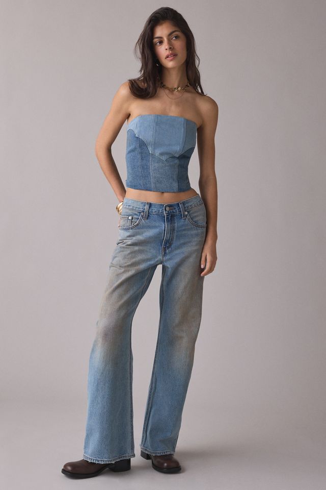 Levi's® Blue Tab Roper Denim Bustier Top | Urban Outfitters