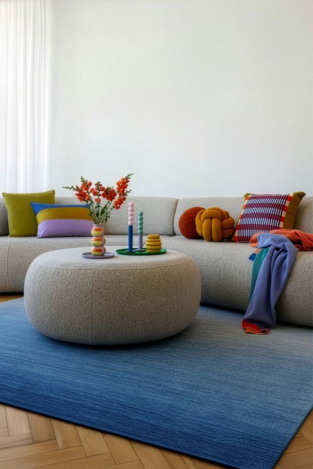 Jubi Ombre Horizon Hand Loomed Wool Rug #1