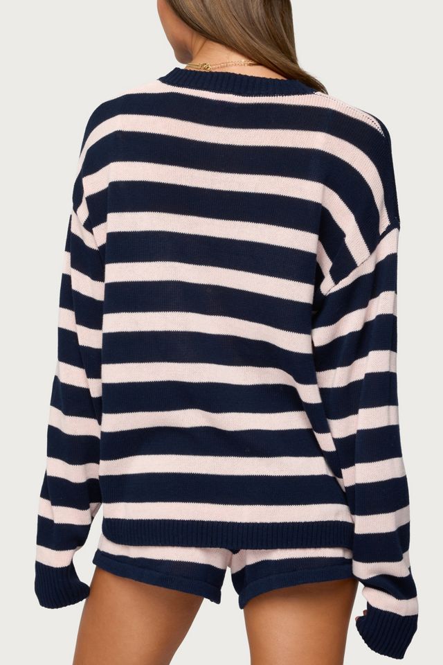 Edikted Amaris Oversized Striped Sweater #4