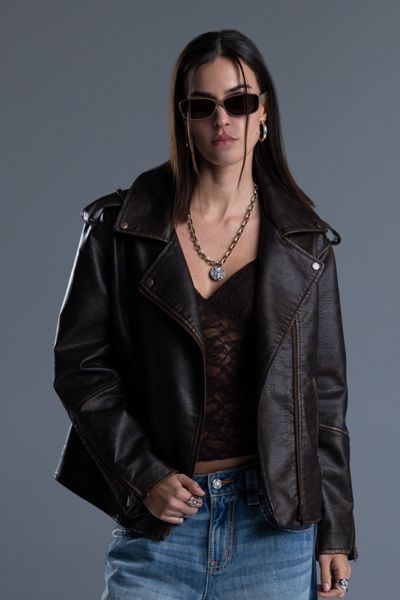 Miss Me Elara Leather Jacket
