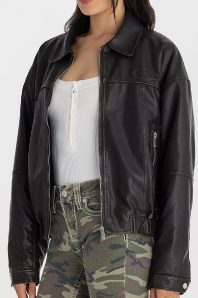 Miss Me Ember Leather Jacket