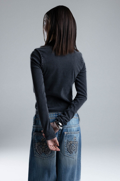 Miss Me Avril Studded Top