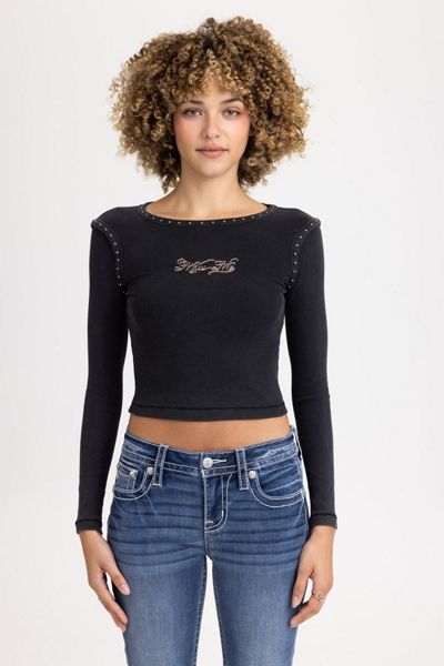 Miss Me Avril Studded Top