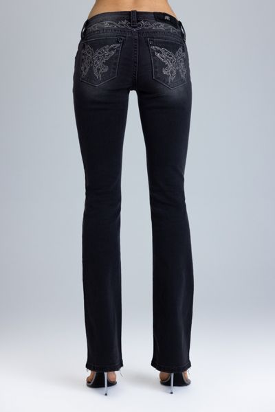 Miss Me Risa Butterfly Bootcut Jean