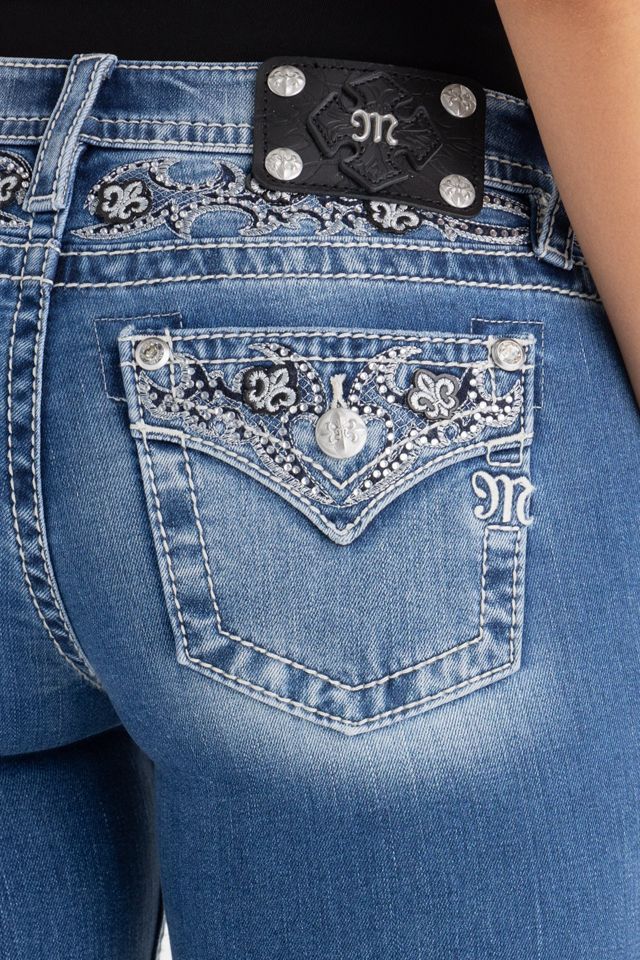 Miss Me Solene Fleur Bootcut Jean #1