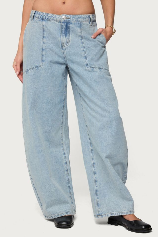 Edikted Jolie Low Rise Barrel Jean #1