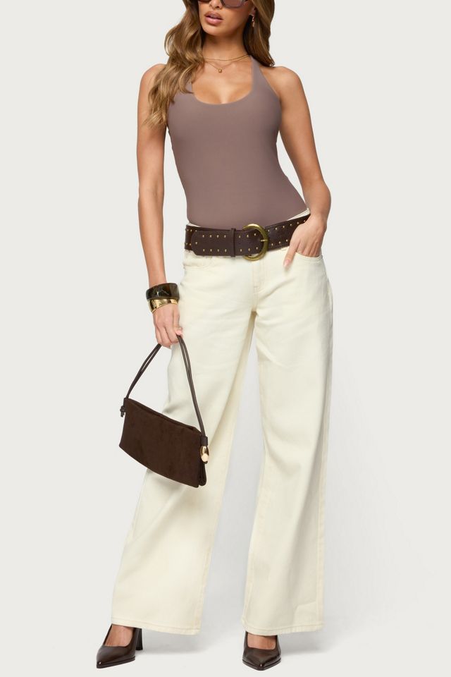 Edikted Svana Scoop Neck Bodysuit #1