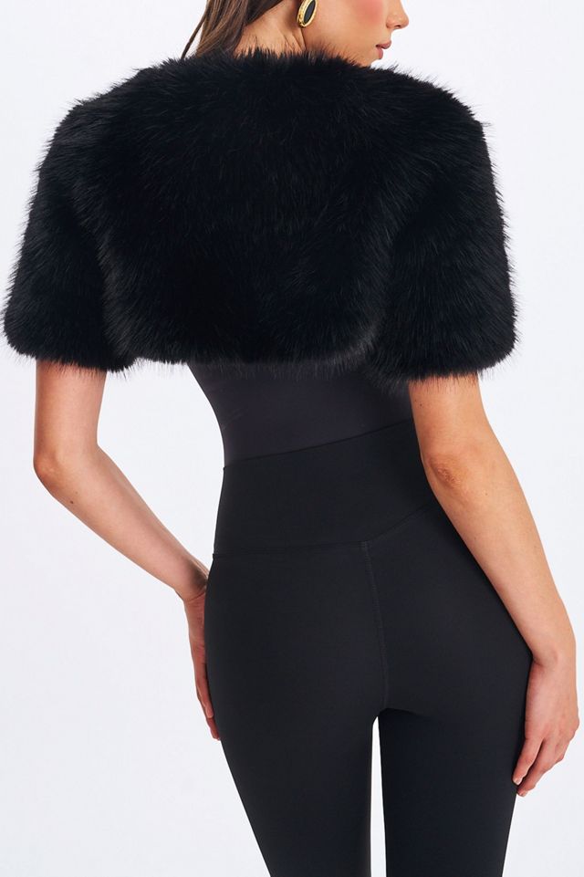 Miss Circle Kori Faux Fur Micro Bolero #1