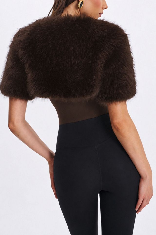 Miss Circle Kori Faux Fur Micro Bolero #1