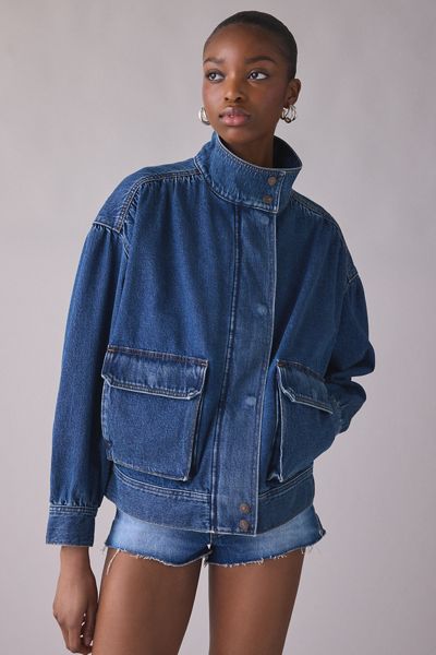 【D&G】Insideout Reversible Denim Jacket Women's Jean + Denim Jackets | Urban Outfitters