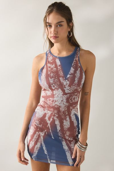 UO Spiced Up Sleeveless Bodycon Mini Dress