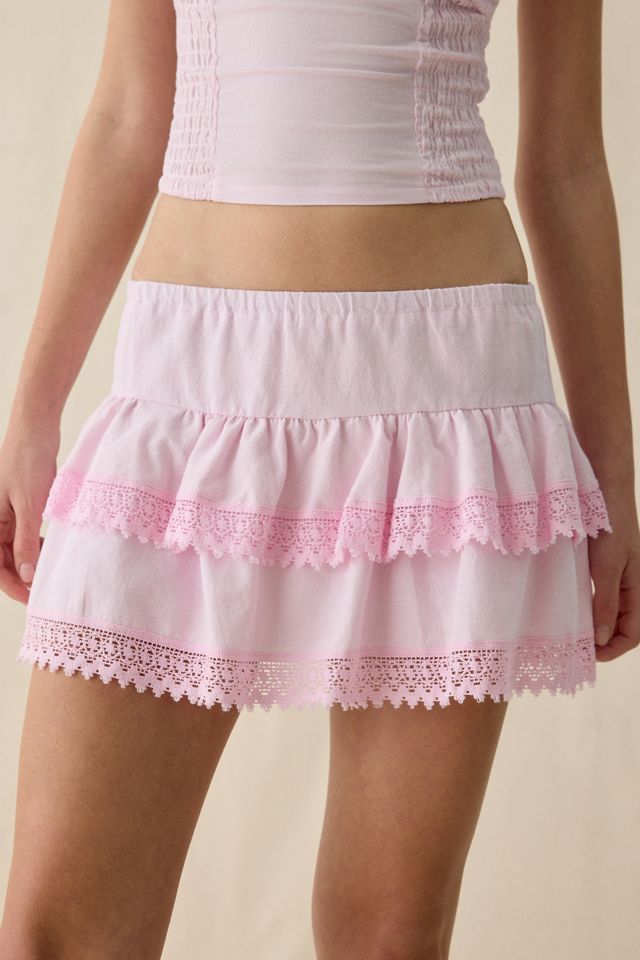 Kimchi Blue Getaway Crochet + Lace Skirt 2-Piece Set #2