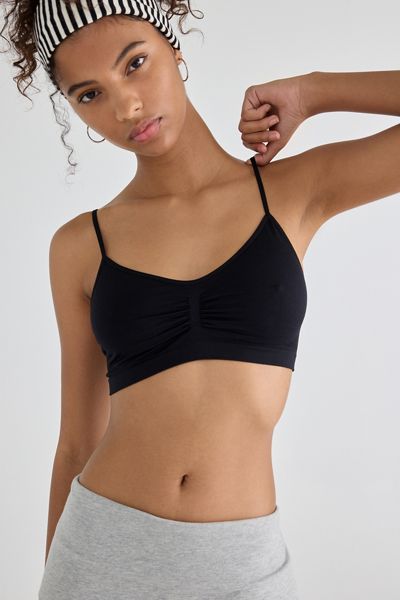 Out From Under Pinch-Front Seamless Knit Bralette