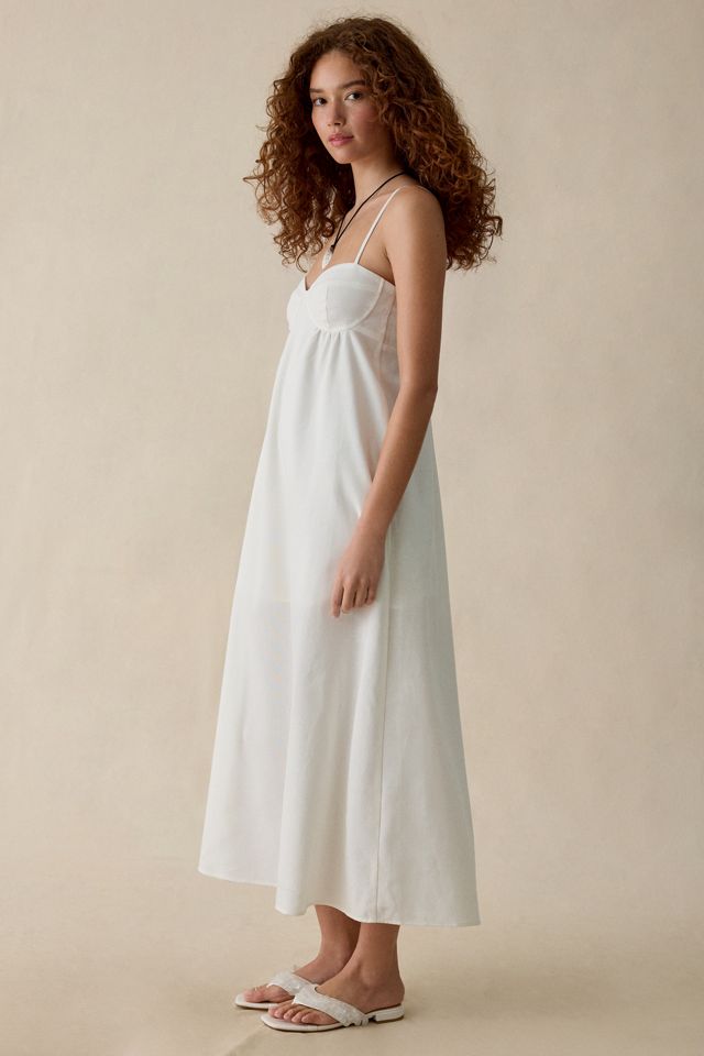 BDG Salt Air Linen Blend Trapeze Maxi Dress #2