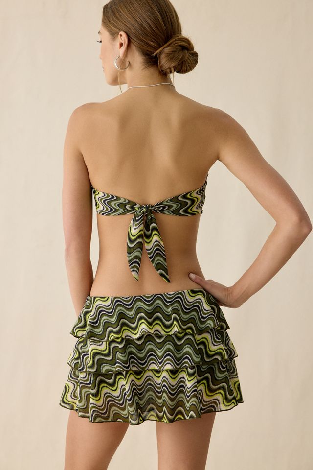 Ensemble 2 pièces jupe-short à rayures ondulées UO Blazin' Babe #4