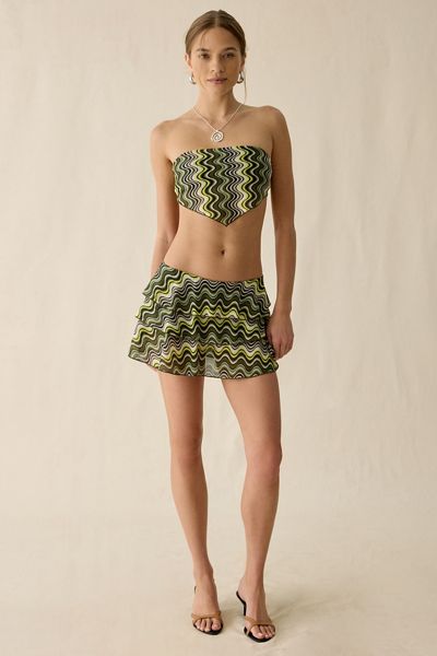 UO Blazin' Babe Wavy Stripe Skort 2-Piece Set