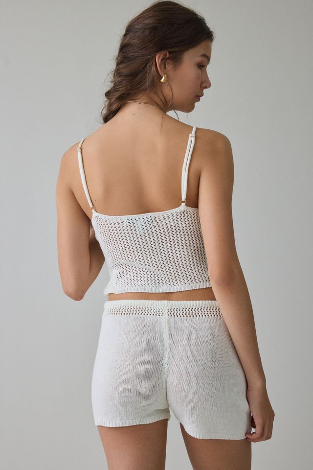 Ensemble 2 pièces shorts en crochet "Shell Me About It" UO #3