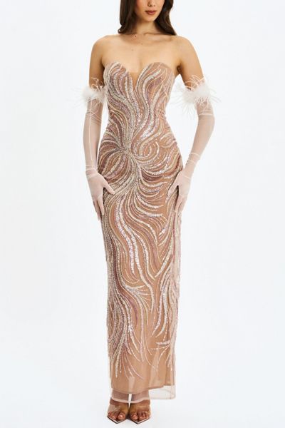 adidas Originals X Anna Isoniemi Sequin Maxi Dress | Urban Outfitters