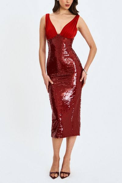 Plunging + Plunge Neck Dresses | Urban Outfitters