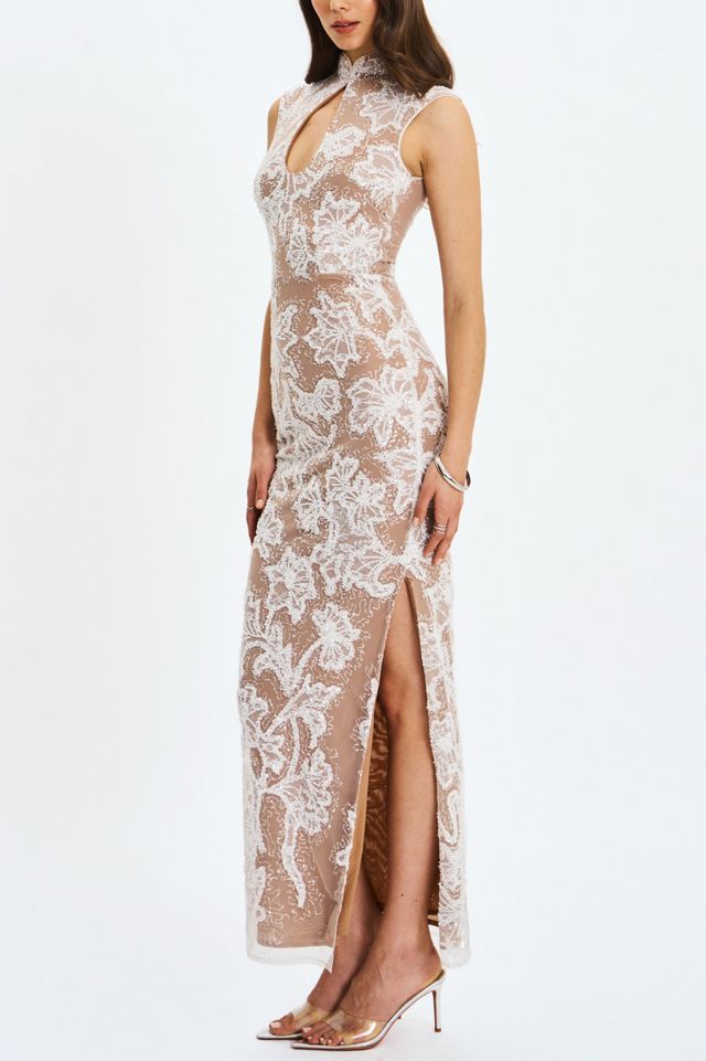 Miss Circle Tavia Beaded Teardrop Neckline Maxi Dress #2
