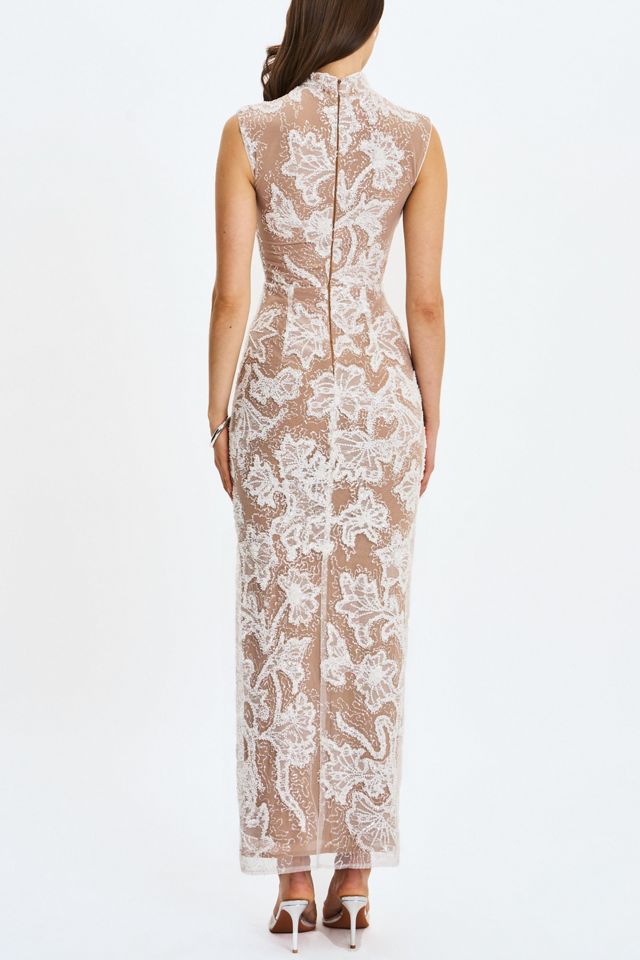 Miss Circle Tavia Beaded Teardrop Neckline Maxi Dress #4