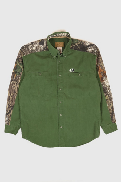 Vintage Real Tree Camo Button-Down Shirt