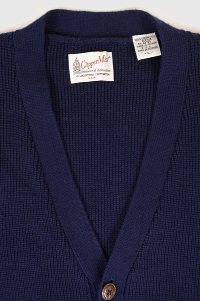 Vintage Navy Sweater Vest