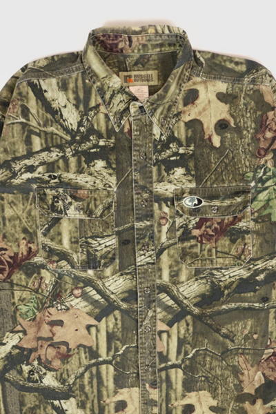Vintage Real Tree Camo Button-Down Shirt